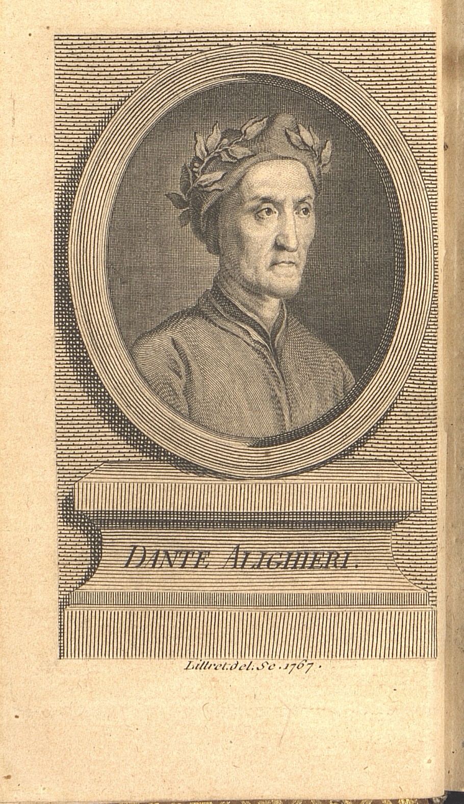 Фронтиспис с изображением портрет Данте Алигьери