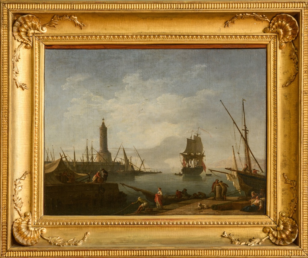 Ж. Верне. Приморский вид. 1748 Холст, масло. 48,5х63 см. ГМУА, инв. Ж-3 Верне Приморский вид.jpg