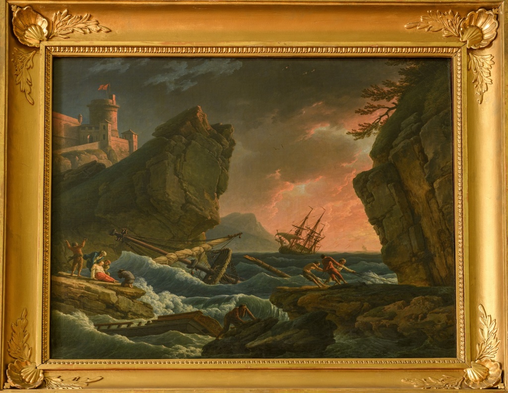 Ж. Верне. Кораблекрушение. 1784 Холст, масло. 63х80 см ГМУА, инв. Ж-35 Верне Кораблекрушение.jpg